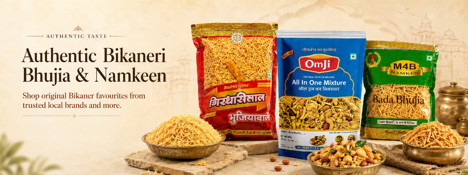 Bikaner local brands and namkeen